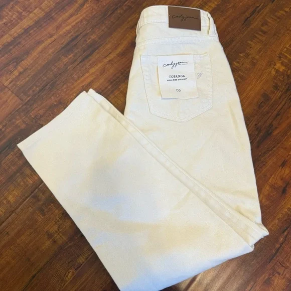 Carly Jean Topanga Boyfriend Jeans – Sea Salt, Size 5 (NWT) - Picture 5 of 7